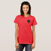 Minimale Logo Tekst Merkbouw Personeel T-Shirt (Voorkant volledig)