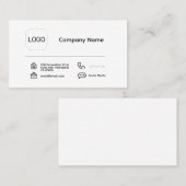 Minimale Logo Visitekaartje (Voorkant / Achterkant)