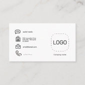 Minimale Logo Visitekaartje (Voorkant)