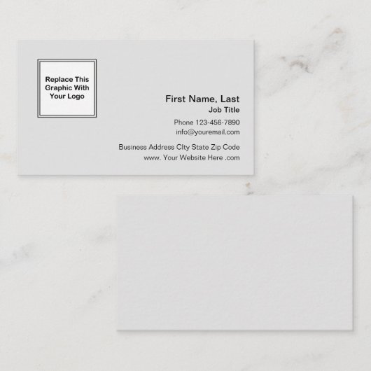 Minimale Logo Visitekaartjes (Voorkant / Achterkant)