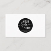 Minimale Logo voor aangepaste bedrijven Visitekaartje (Achterkant)