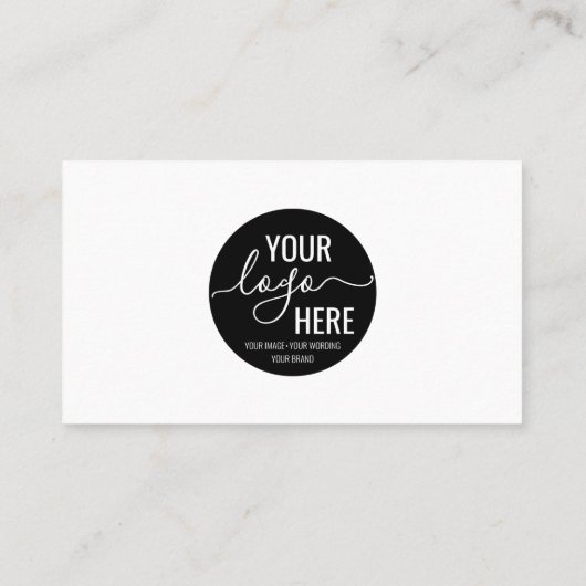 Minimale Logo voor aangepaste bedrijven Visitekaartje (Achterkant)