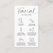 Minimale Logo voor gezichtsvermogen na zorginstruc Visitekaartje (Voorkant)