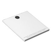 Minimale Logo voor professionele bedrijven Notitieblok (Schuin)