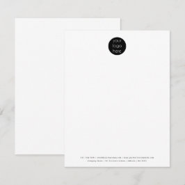 Minimale Logo voor professionele bedrijven Notitiekaartje