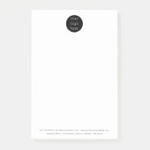 Minimale Logo voor professionele bedrijven Post-it® Notes (Voorkant)