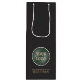 Minimale Logo voor speciale acties voor bedrijven Wijn Cadeautas (Voorkant)