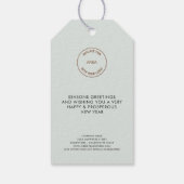 Minimale Logo voor zakenlieden Cadeaulabel (Achterkant)