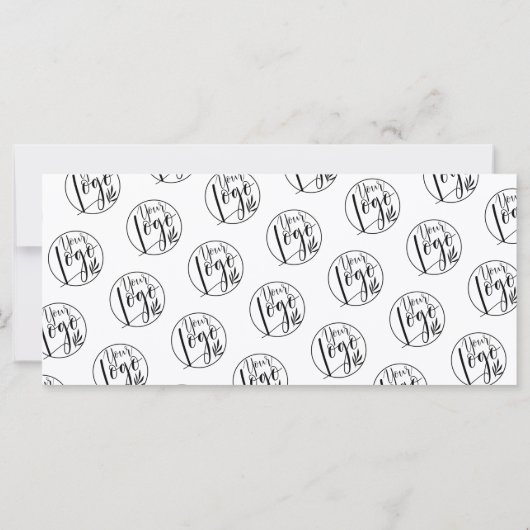 Minimale logo voor zwart-wit cadeaucertificaat (Achterkant)