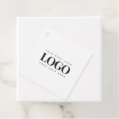 Minimale Logo voor zwart-witgebruik Bedankjes Labels (In situ)