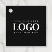 Minimale Logo voor zwart-witgebruik Bedankjes Labels (Voorkant)