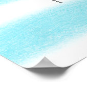 Minimale Logo Waterverf Stripes Poster (Hoek)