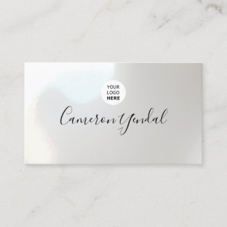 Minimale logo zwart-wit elegant visitekaartje