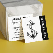 Minimale Logo zwarte en witte vierkant Vierkante Visitekaartje