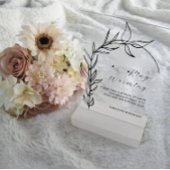 Minimale loof boog ringen opwarming bruiloft acryl bord