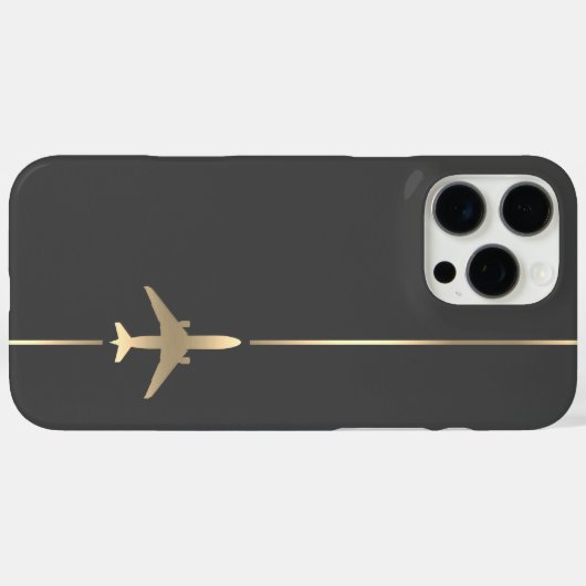 Minimale luchtvaart Case-Mate iPhone case (Achterkant (horizontaal))