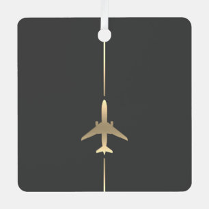 Minimale luchtvaart metalen ornament