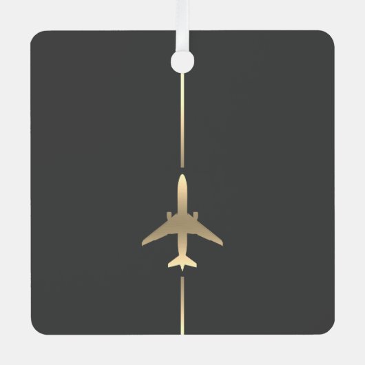 Minimale luchtvaart metalen ornament (Voorkant)