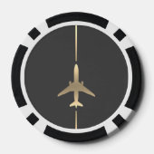Minimale luchtvaart poker chips (Achterkant)