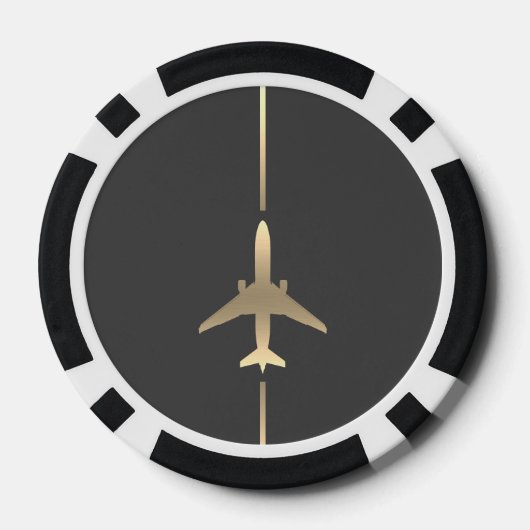 Minimale luchtvaart poker chips (Achterkant)