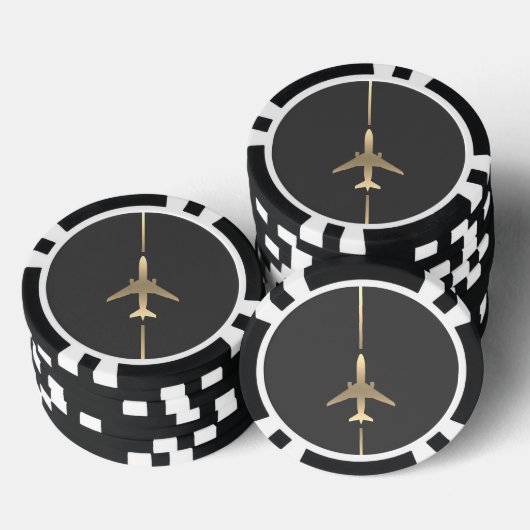 Minimale luchtvaart poker chips (Opstapeling)