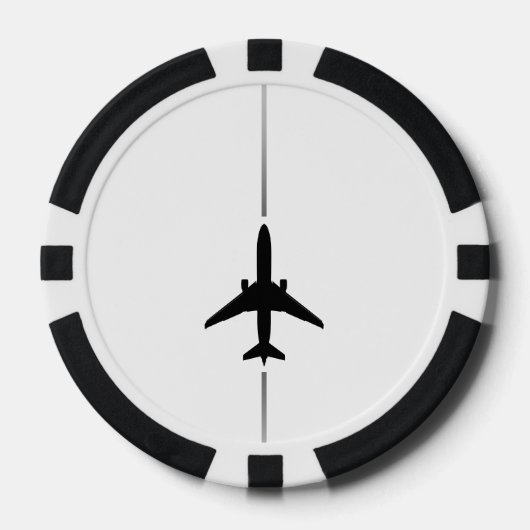 Minimale luchtvaart poker chips (Voorkant)