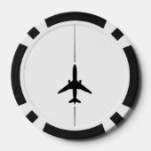 Minimale luchtvaart poker chips (Achterkant)