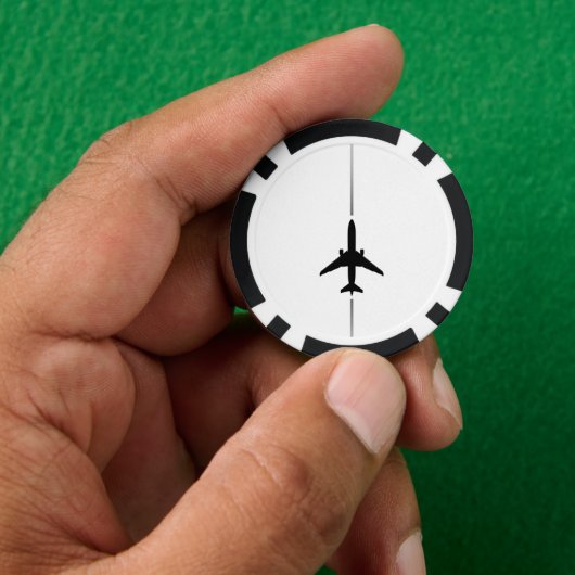 Minimale luchtvaart poker chips (Hand)