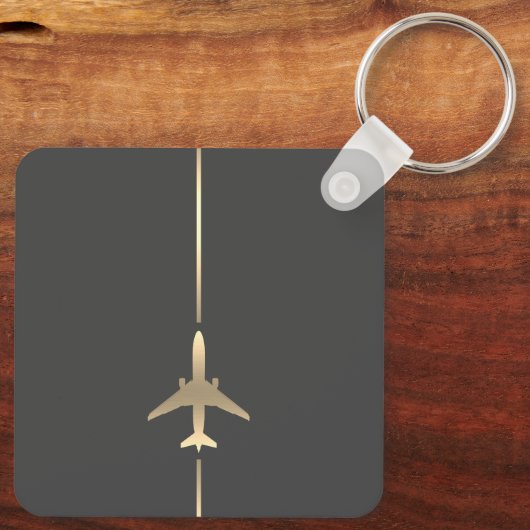Minimale luchtvaart sleutelhanger (Achterkant)