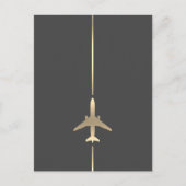 Minimale luchtvaartpostkaart aankondigingskaart (Voorkant)