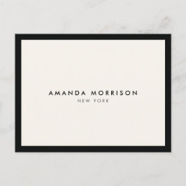 Minimale Luxale Boutique Black/Ivory Briefkaart