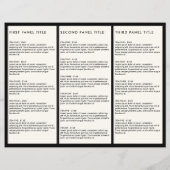 Minimale Luxale Boutique Black/Ivory Brochure (Achterkant)