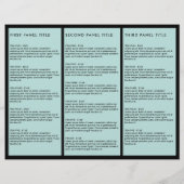 Minimale Luxale Boutique Black/Mint Brochure (Achterkant)