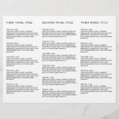 Minimale Luxale Boutique Black/White Brochure (Achterkant)