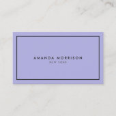 Minimale Luxale Boutique Pink/Periwinkle Visitekaartje (Voorkant)