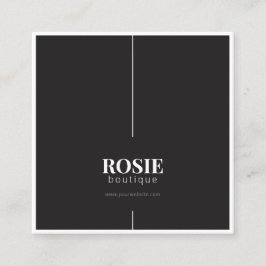 Minimale Luxale Online Boutique Black/White Vierkante Visitekaartje
