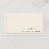 Minimale Luxalist Boutique Ivory Visitekaartje (Voorkant)