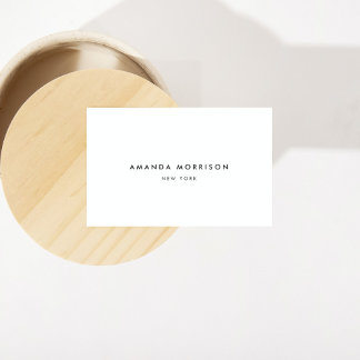Minimale Luxalist Boutique Ivory Visitekaartje