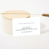 Minimale Luxalist Boutique Ivory Visitekaartje
