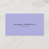Minimale Luxalist Boutique Periwinkle Visitekaartje (Voorkant)