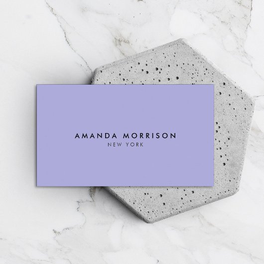 Minimale Luxalist Boutique Periwinkle Visitekaartje