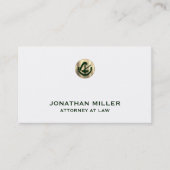 Minimale luxe advocaat visitekaartje (Voorkant)