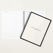 Minimale luxe Boutique Black/Ivory-benoeming Planner (Display)