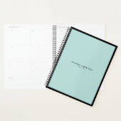 Minimale luxe Boutique Black/Mint Appointment Planner (Display)