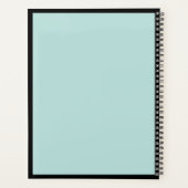 Minimale luxe Boutique Black/Mint Appointment Planner (Achterkant)
