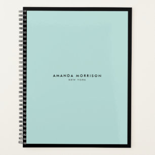 Minimale luxe Boutique Black/Mint Appointment Planner