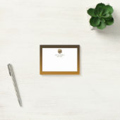 Minimale luxe goudmonogram post-it® notes (Kantoor)