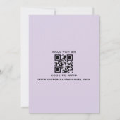 Minimale luxe oude geld paarse editoriale trouwfot save the date (Achterkant)