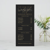Minimale Luxe Wimperartiest Studio Prijslijst Menu (Staand voorkant)