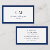 Minimale luxemburgse Modern Visitekaartje (Voorkant / Achterkant)